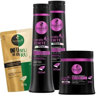 Imagem de Sh Cond 500ml Másc 500gr Cavalo Forte Hidra Haskell