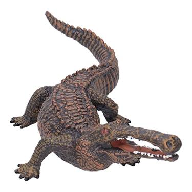 Imagem de Bonecos de ação de crocodilos, modelo de plástico, brinquedo de figura de crocodilos simulados, brinquedos de crocodilos para crianças para casa