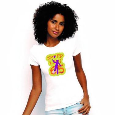 Imagem de Camiseta Baby Look Feminina Básica Social Esporte Branca - Hifen