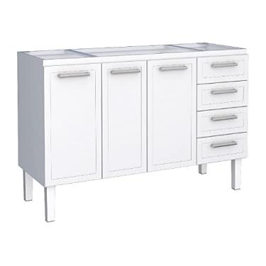 Imagem de Gabinete Cozinha De Aço Juno 4G 1347Mm Branco Desmontado(Pia 140) Cozimax