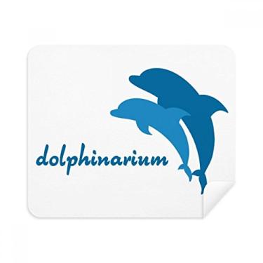Imagem de Pano de limpeza com estampa de golfinhos Blue Ocean Friendly 2 peças de tecido de camurça