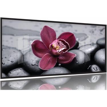 Imagem de Quadros Decorativos Orquidea Flor Botanico 130x60 Moldura Preta 2x2