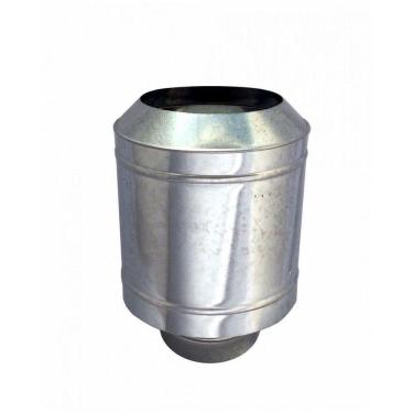 Imagem de Chapéu Galvanizado Tipo Canhão Sputinik Para Chaminé De 200 Mm De Diâmetro.