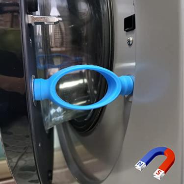 Imagem de suporte de porta da máquina de lavar Molde e prevenção de odor Resgatar sua máquina de lavar ajuda sua máquina de lavar a secar adequadamente para evitar odores (azul)