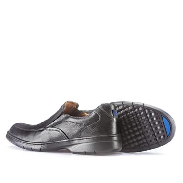 Imagem de Sapato masculino social conforto forrado 18051 Lecas preto Cor:Preto;Tamanho:40;Genero:Masculino