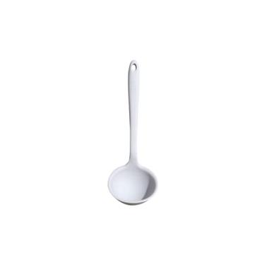 Imagem de GIR: Get It Right concha de sopa de silicone – antiaderente resistente ao calor sem costura cozinha para sopas, pimenta, molhos, massa e mais – Ultimate, Studio White