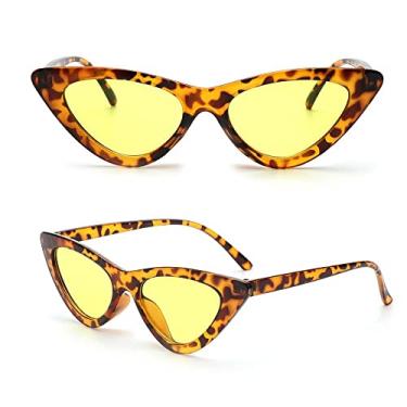 Imagem de 1 peça Óculos de Sol Sexy Cat Eye Triângulo Óculos Retro Feminino UV400 Óculos de Sol Polarizado Streetwear Tendência Moda Senhoras Glasse,C24,outros