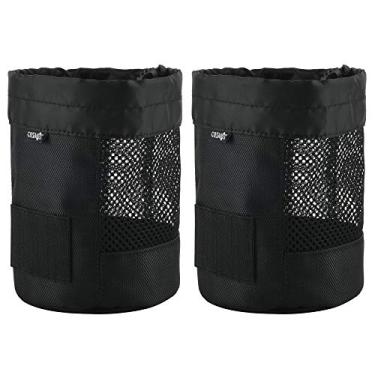 Imagem de Cosmos Pacote com 2 bolas de golfe, bolsa de armazenamento de bolas de golfe, cordão de malha de nylon, bolsa para camisetas de golfe, bola de golfe e organizador de camisetas