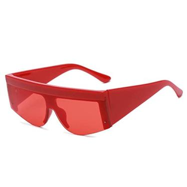 Imagem de Óculos de Sol Quadrado Sem Aro Feminino Meia Armação Perna Larga Luxo Vintage Espelho Óculos de Sol Feminino Oversize Óculos Masculino Óculos UV400,5,China