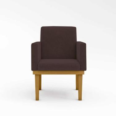 Imagem de Kit 2 Poltronas   Cadeira Com Base Reforçada Pretas Desenho Do Tecido: