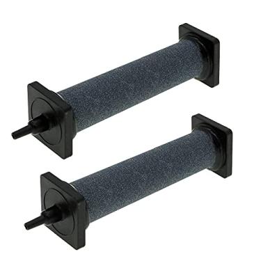 Imagem de ALEGI Aquário Air Stone Cilindro Bubbler com escudo de plástico para hidropônico, aquário (A30150 2 peças)