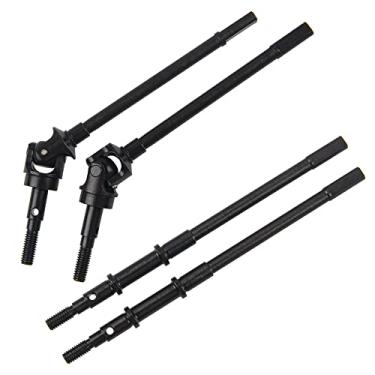 Imagem de Vgoohobby Eixo de transmissão de aço dianteiro e traseiro RC Eixo CVD compatível com carro Axial SCX10 II 90046 90047 1/10 RC