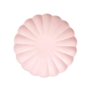 Imagem de Meri Meri Pratos de festa compostáveis, pacote com 8 pratos para festas e ocasiões, uso único, compostável/descartável