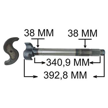 Imagem de EIXO EXPANSORES 'S' FREIO AR ESQ. TRAS. (28 ESTRIAS) (392,80 MM) AGRALE PARA IVECO VW