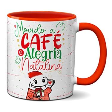 Imagem de Caneca Flork Natal Café Alegria Natalina Presente Criativo (Vermelha)