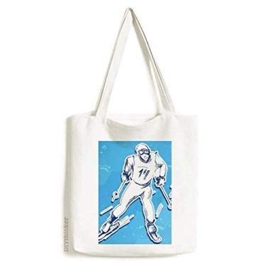 Imagem de Bolsa sacola de lona esportiva de inverno para snowboard, bolsa de compras, bolsa casual