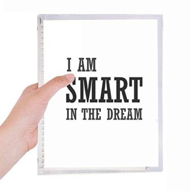 Imagem de Caderno I Am Smart In The Dream com folhas soltas e diário recarregável, papelaria