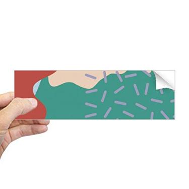 Imagem de DIYthinker Decalque de janela retangular com estampa de arte abstrata colorida para notebook