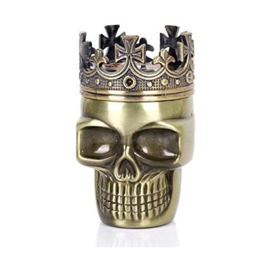 Imagem de Skull Bracelete Bangle Dourado Caveira