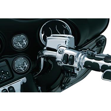 Imagem de Kuryakyn Acessório para guidão de motocicleta 1740: Kit completo de reposição de freio e embreagem com controle de freio cromado para motocicletas Harley-Davidson Touring 2008-13