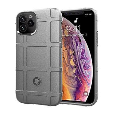 Imagem de Para iPhone 11 Pro Shield Case Capa protetora de borracha fosca para iphone 11pro Silicone Armor Case Bumper, cinza, para iPhone 11 Pro