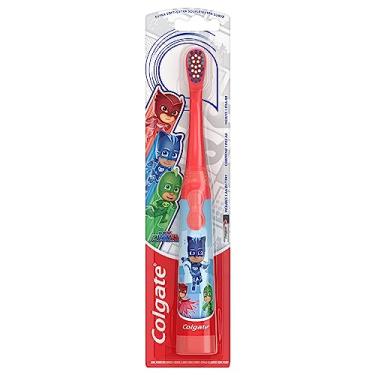 Imagem de Colgate Escova de dentes infantil alimentada por bateria, máscaras de pijama, cerdas extra macias, 1 pacote, os personagens podem variar