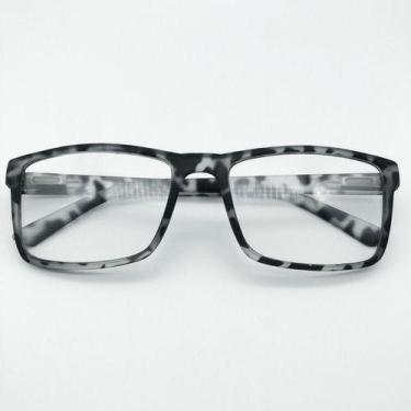 Imagem de Óculos Emborrachado Sem Grau Armação Tr90 Quadrada Masculino Feminino