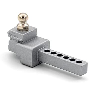 Imagem de SIMBAE Receptor De Engate De Queda Acessórios de controle remoto Gancho de reboque Engate de queda Substituição do receptor para esteira de controle remoto 1/10 TRAX4 Axial SCX10 90046 90047 CC10 (pra