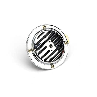 Imagem de Buzina de ar super alta para carro buzina de disco 12 V Claxon Moto 90 mm buzina de ar bobina de alumínio cor cromada para carro, motocicleta, caminhão, bicicleta, trem buzina kit
