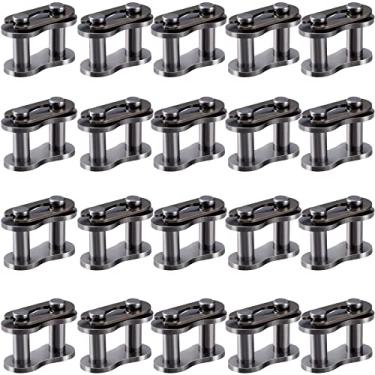 Imagem de PAGOW 20 peças de rolo mestre de corrente #35, conector mestre para Baja Doodle Bug Motovox Mini Bike Harbor Freight Predator 212cc Go Kart Cart