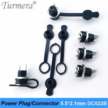 Imagem de DC Power Plug Conector para DIY  conector Jack à prova d'água  DC022B  5.5x2.1mm  5 pcs por lote