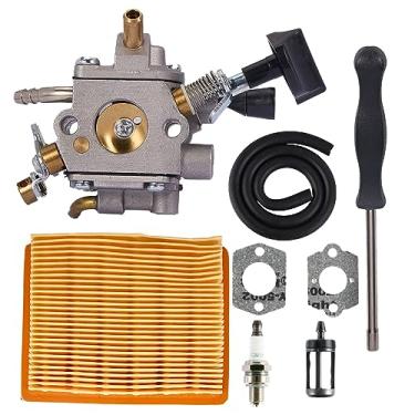 Imagem de Mikatesi Carburador de carburador 4283 120 0601 42831200601 para soprador STIHL BR800 BR800X BR800CE com kit de filtro de combustível para lâmpada de ignição