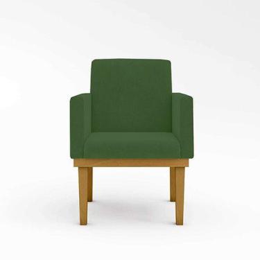Imagem de Cadeira Poltrona Reforçada - Escritório - Cor Verde - Balaqui Decor