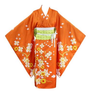 Imagem de COSDREAMER Conjunto unissex masculino feminino quimono robe gueixa japonesa yukata babados tops calças, D, X-Large