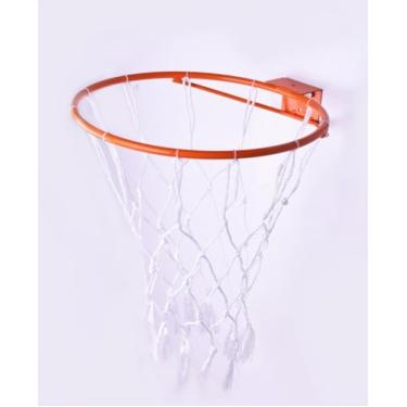 Imagem de Aro De Basquete Robusto Cesta Para Bola Tamanho Oficial Com Rede Chuá