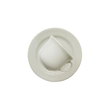 Imagem de 1 Conjunto com 6 Xícaras de Chá Reta com Pires 14 Cm Biona Donna Branco Branco 200 Ml