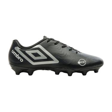 Imagem de Chuteira Umbro Orbit Campo Masculina Preto Cinza Branco
