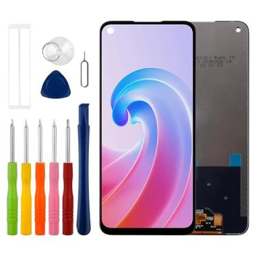 Imagem de [Novo] Duotipa LCD Display Touch Screen Digitalizador Substituição para Oppo A96 4G / Realme 8i/Realme 9i / Realme Narzo 50 com kit de ferramentas de reparo técnico - Preto