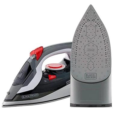 Imagem de Black Decker Ferro de Passar Roupa com Vaporizador, Desligue Automático, Vermelho, Modelo FX3900, 220V