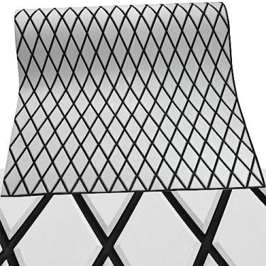 Imagem de KT GuoMei 259,8 cm x 117,9 cm padrão diamante deck marinho autoadesivo piso de barco de espuma EVA deck marinho antiderrapante para lancha pesca barco iate (259,8 cm x 95,8 cm, cinza claro e preto)