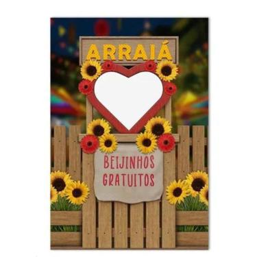 Imagem de Painel Decorativo Vazado Festa Junina Beijinho Gratuitos
