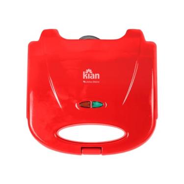 Imagem de Kian - Sanduicheira Grill 220V 750W Vermelho - Antiaderente