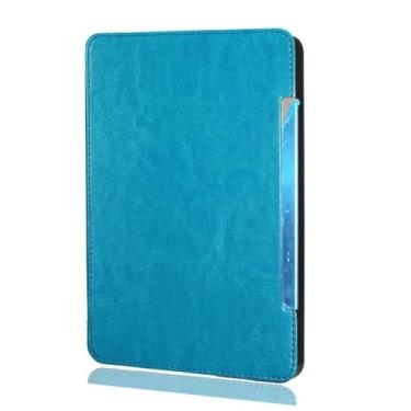 Imagem de Capa para Amazon Kindle 4 4th Kindle 5 5th Ebook modelo D01100 capa de couro com fecho magnético bolsa Kindle4 Shell (azul celeste, modelo kindle D01100)