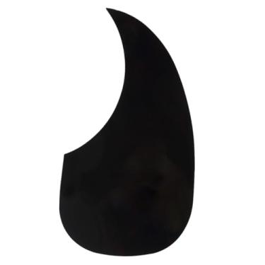 Imagem de Musiclily Tamanho Grande Forma de Lágrima Escudo Adesivo Pickguard para Violão Folk Estilo Martin D28, Preto