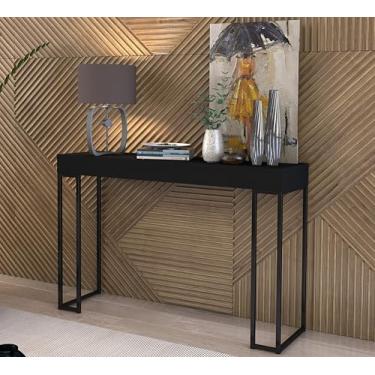 Imagem de Aparador Sala 1,20mts Planalto Pés De Ferro Preto