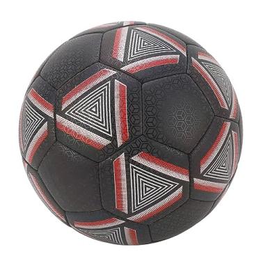 Imagem de Bola de Futebol Bola Brilhante Reflexiva Futebol Reflexivo, Bola de Futebol Reflexiva Tamanho Padrão 5 Couro PU Durável Bola de Futebol Luminosa Bola de Futebol para Jogos