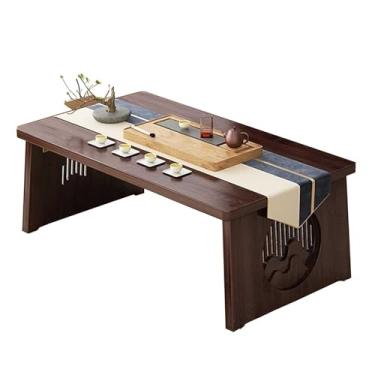 Imagem de Mesa baixa retangular multifuncional, mesa baixa japonesa, mesa de centro para sala de estar, sala de jantar, chá, decoração de casa