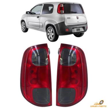 Imagem de Par Lanterna Traseira Uno Vivace 2010 2011 2012 A 2018 Fume - JCV