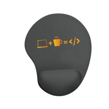 Imagem de Mouse pad Ergonômico Computador Mais Café É Igual Código - Artgeek
