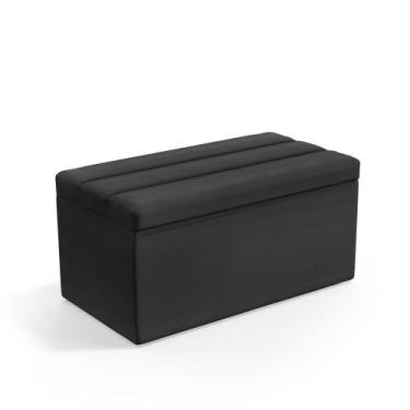 Imagem de Calçadeira Baú Ursa 90 para Cama de Solteiro N-022 Veludo Chumbo Arade